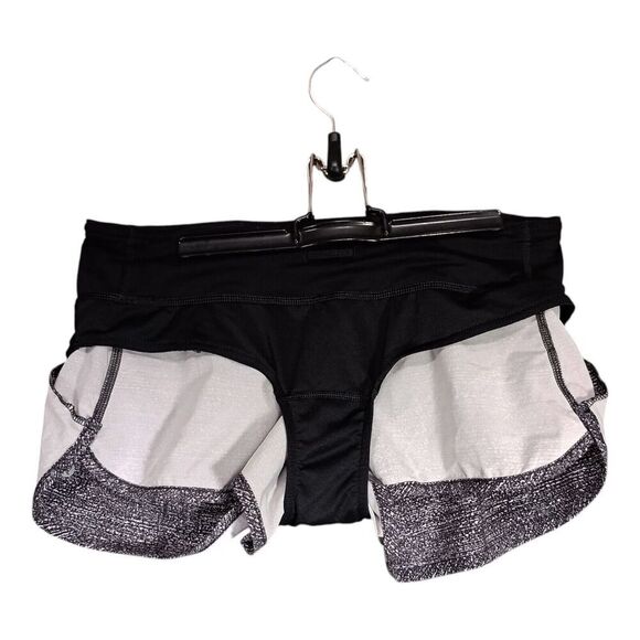 Lululemon Speed Short 4-way Stretch 2 1/2" Daisy Dust Alpine White Black 6 - Picture 6 of 6